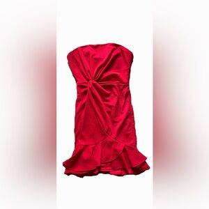 NWT Strapless Red Mini Dress